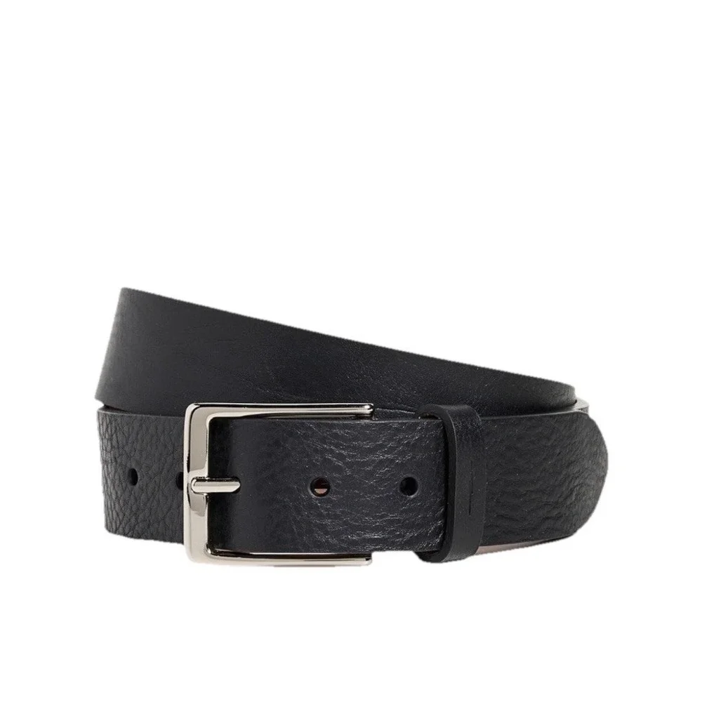 Shinola Vintage Lightning‎ Bolt Keeper Leather Belt Black Size 40 Detroit